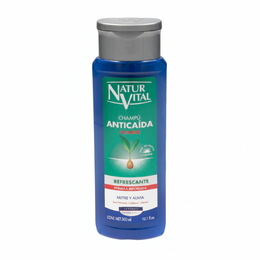 Shampoo De Cabello Anticaída Refrescante NATUR VITAL 300 Ml
