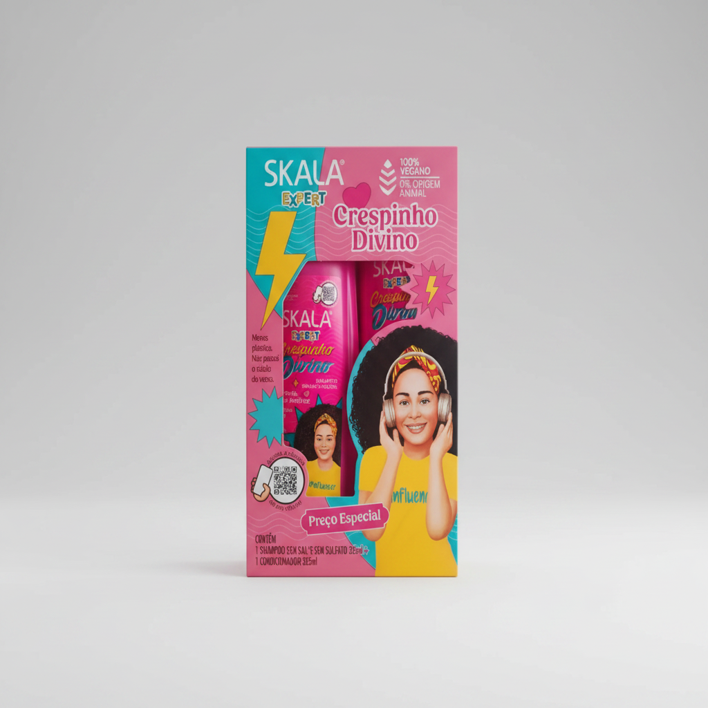 Duo Skala Shampoo + Acondicionador Crespinho Divino Kids