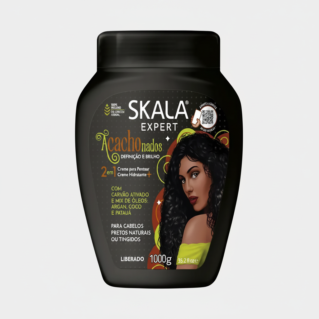 Mascara Capilar Skala Acachonados 1000ml Crespos Nutridos