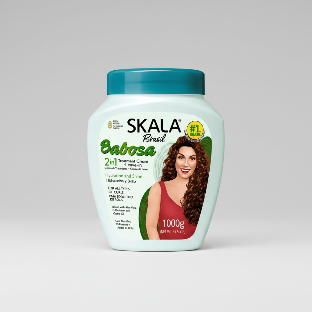 Tratamiento Capilar Babosa 2 En 1 Con Aloe Vera 1000g Skala