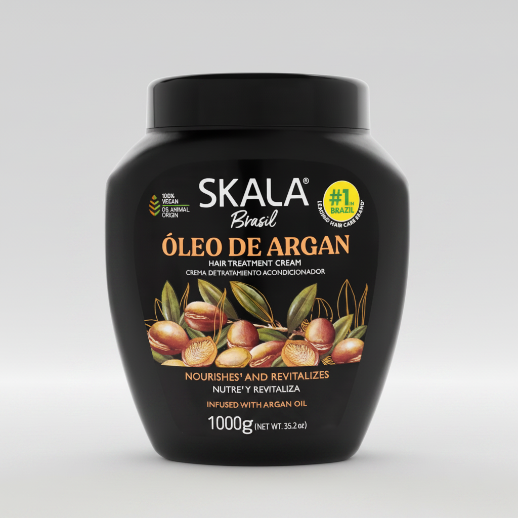 Crema Acondicionadora Para Tratamiento Capilar Con Aceite De