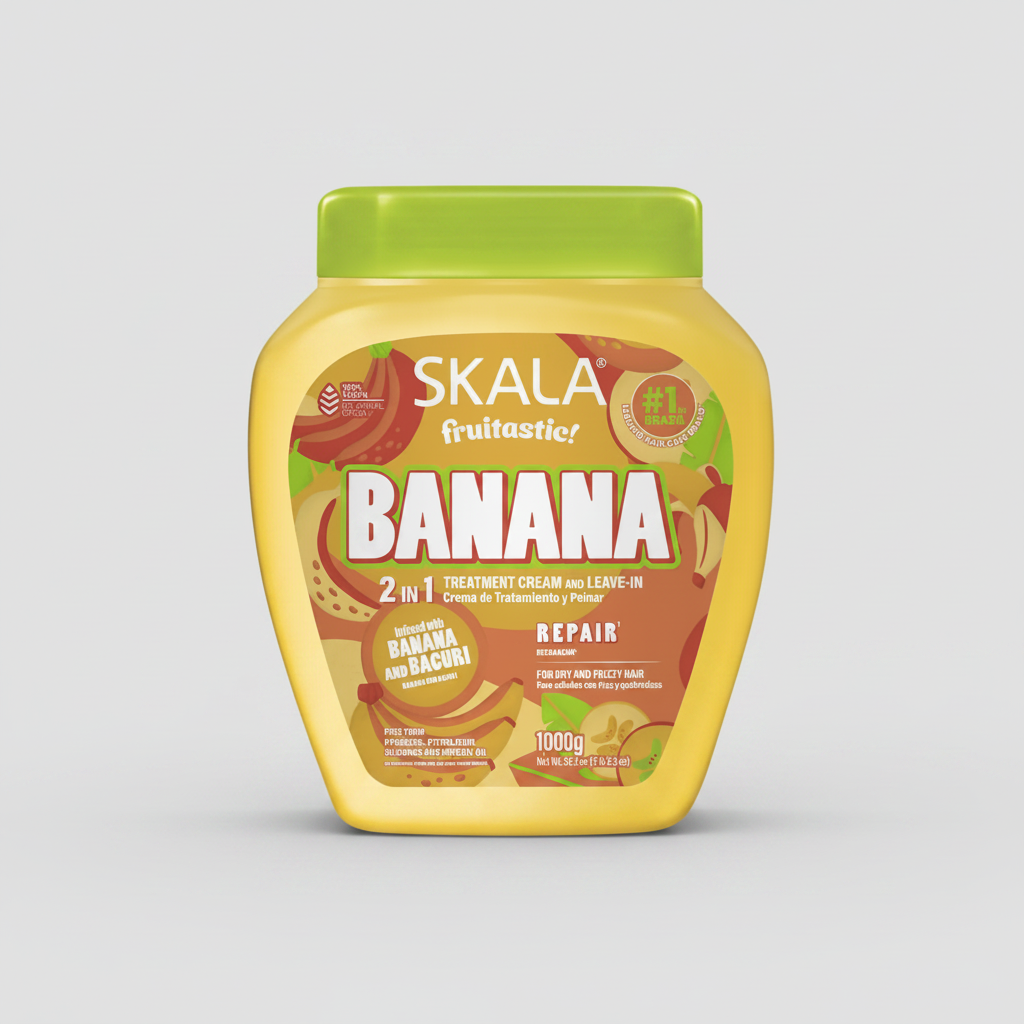 Crema Tratamiento Skala Banana 2 En 1 Reparadora Vegana 1kg