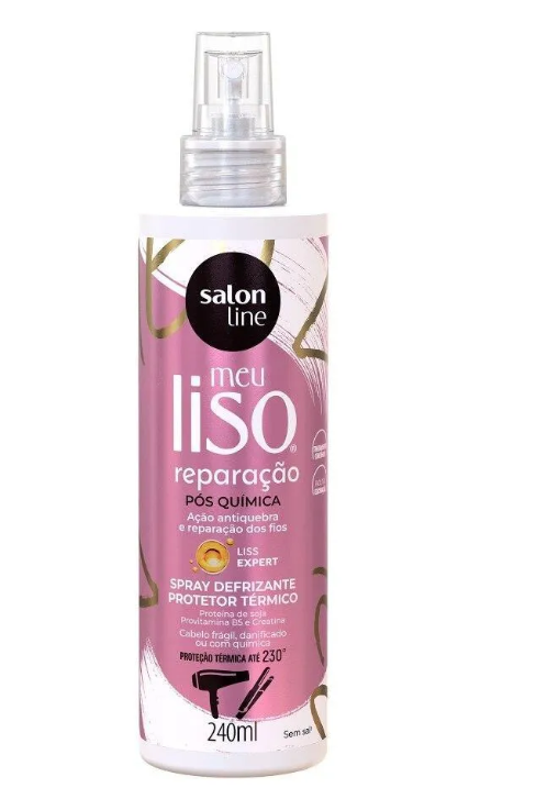 Spray Meu Liso Reparação Pós Quimica Reconstrucción 240 mL Salon Line