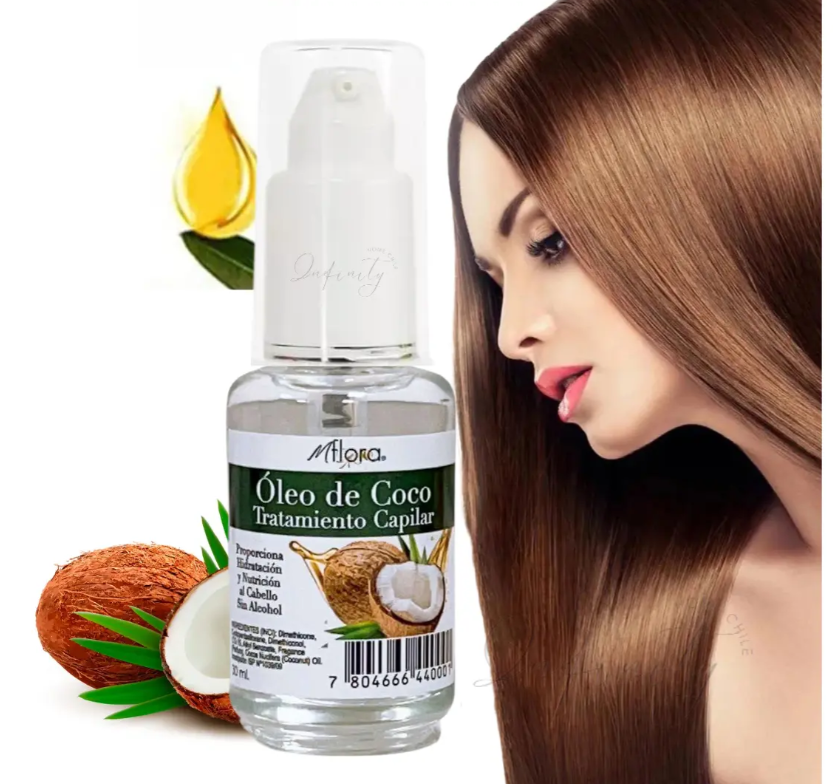 Aceite Coco Repara Punta Y Mejorar La Elasticidad 30ml