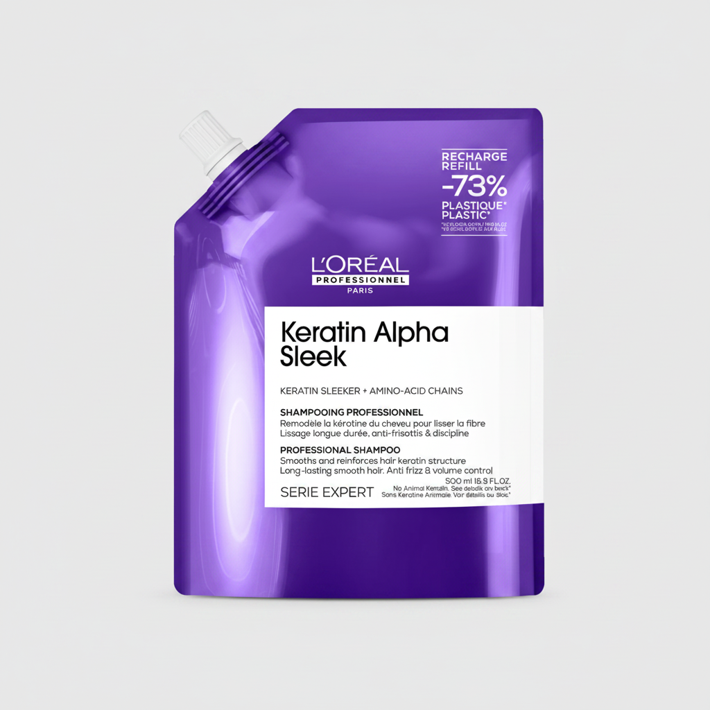 Recambio de champú Keratin Alpha Sleek de L'Oréal Professionnel