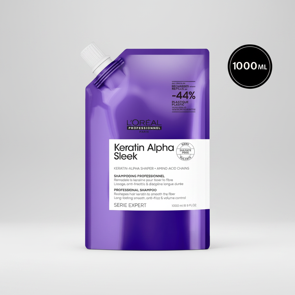 L’Oréal Recarga Champú Keratin Alpha Sleek 1000ml
