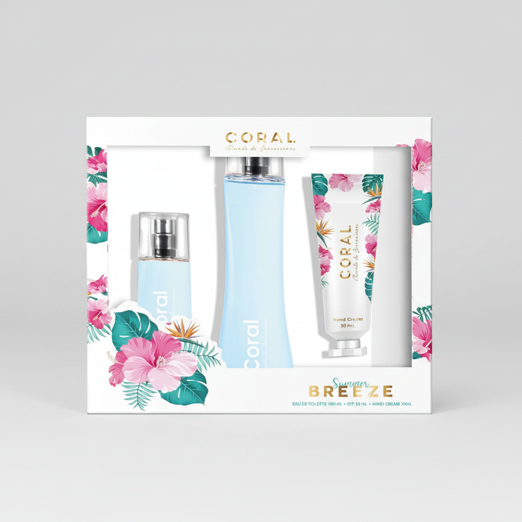 Set Coral Breeze 100ml Eau de Parfum + Edt 55ml + Crema de Manos 50ml