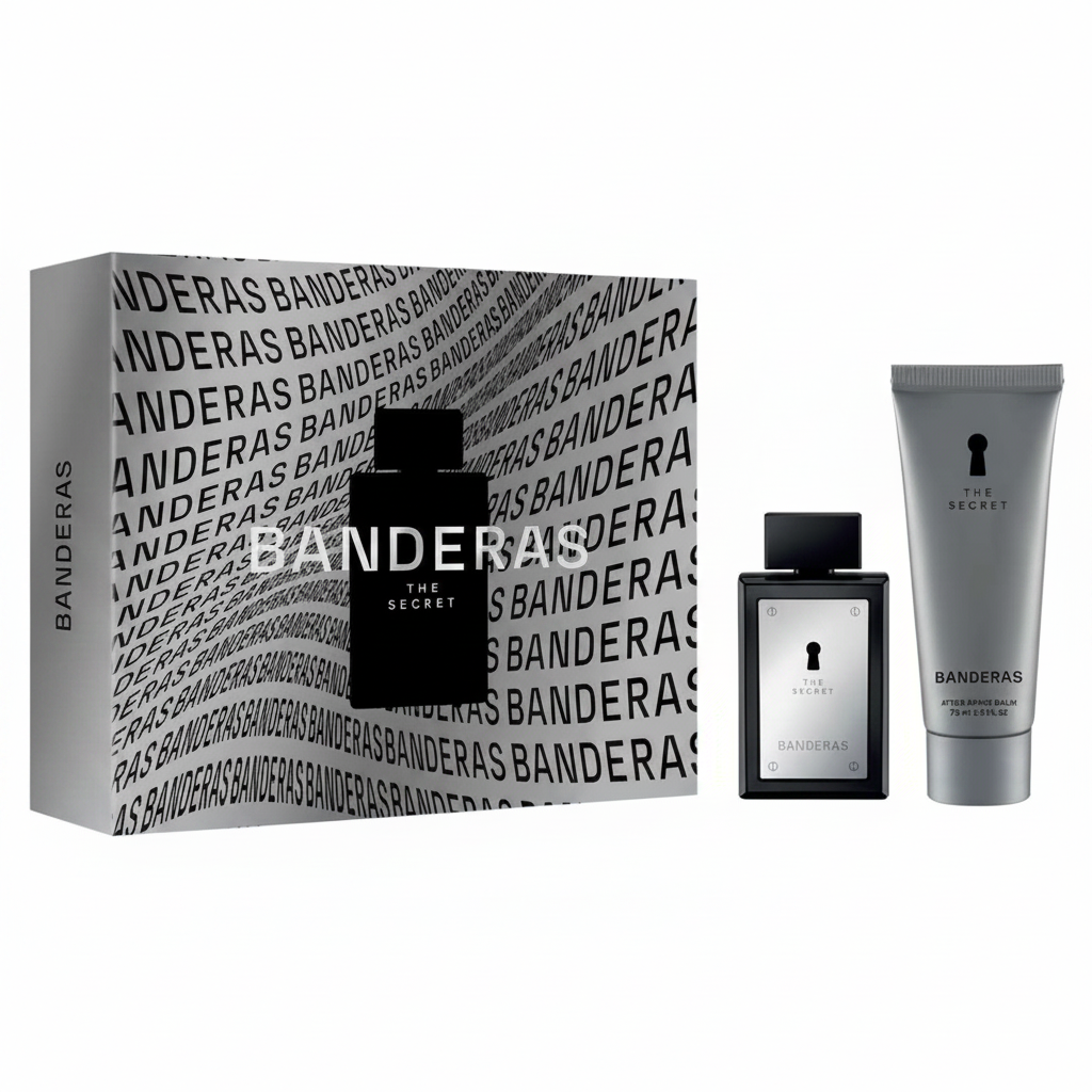 Set Perfume Antonio Banderas Hombre The Secret EDT 50 ml + Balsamo After Shave 75 ml