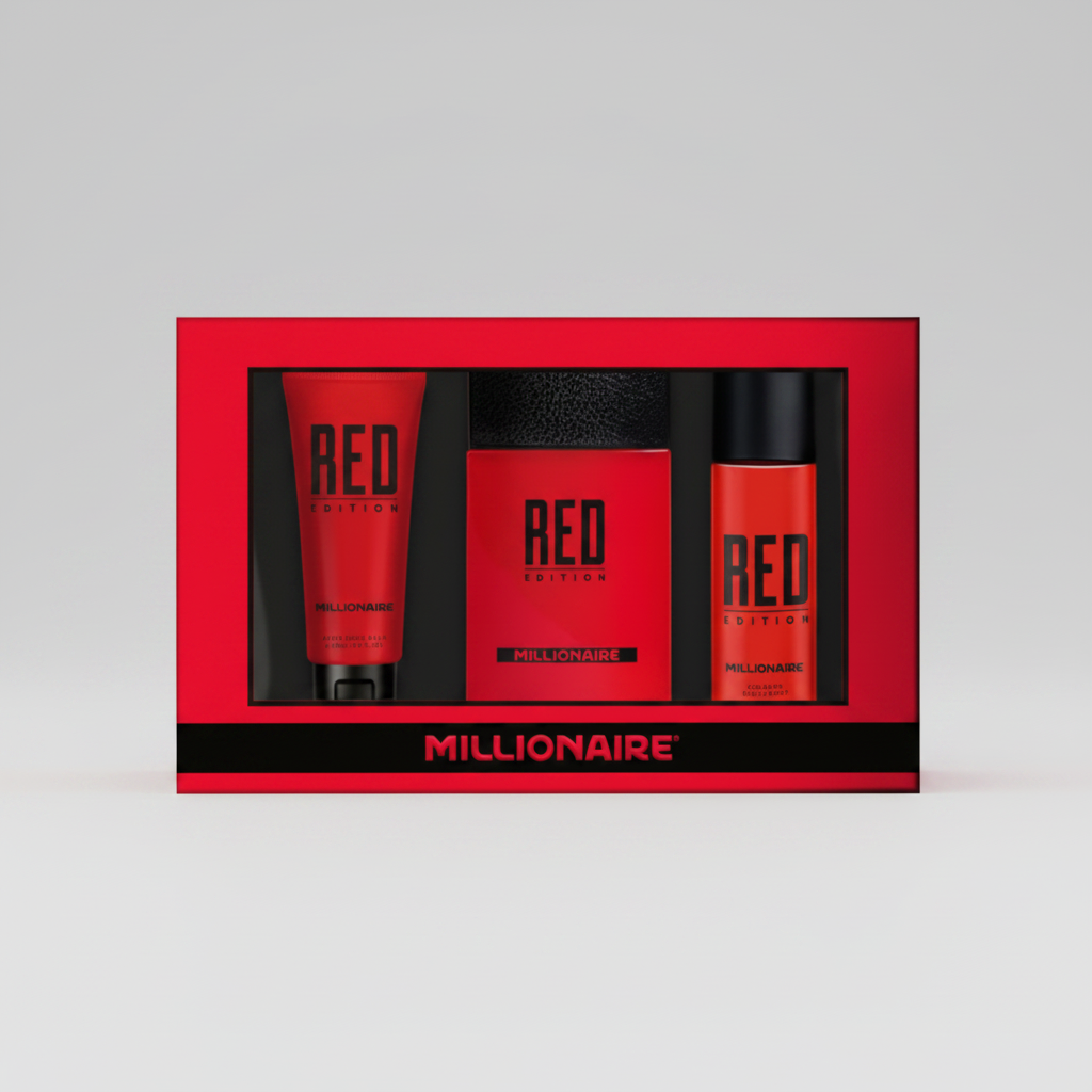 Set Millionaire Red Edition 95ml+ After Shave 100ml+ Deo Spray 150ml