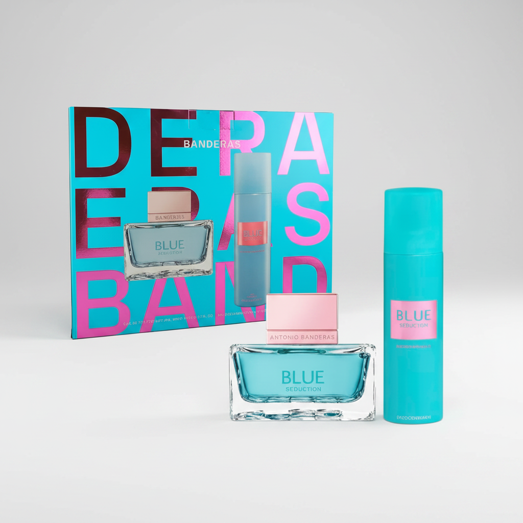 ANTONIO BANDERAS BLUE SEDUCTION ESTUCHE EDT 80ML+DESODORANTE 150ML