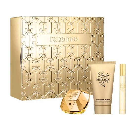 Lady Million Eau de Parfum 50ml Juego de 3 piezas