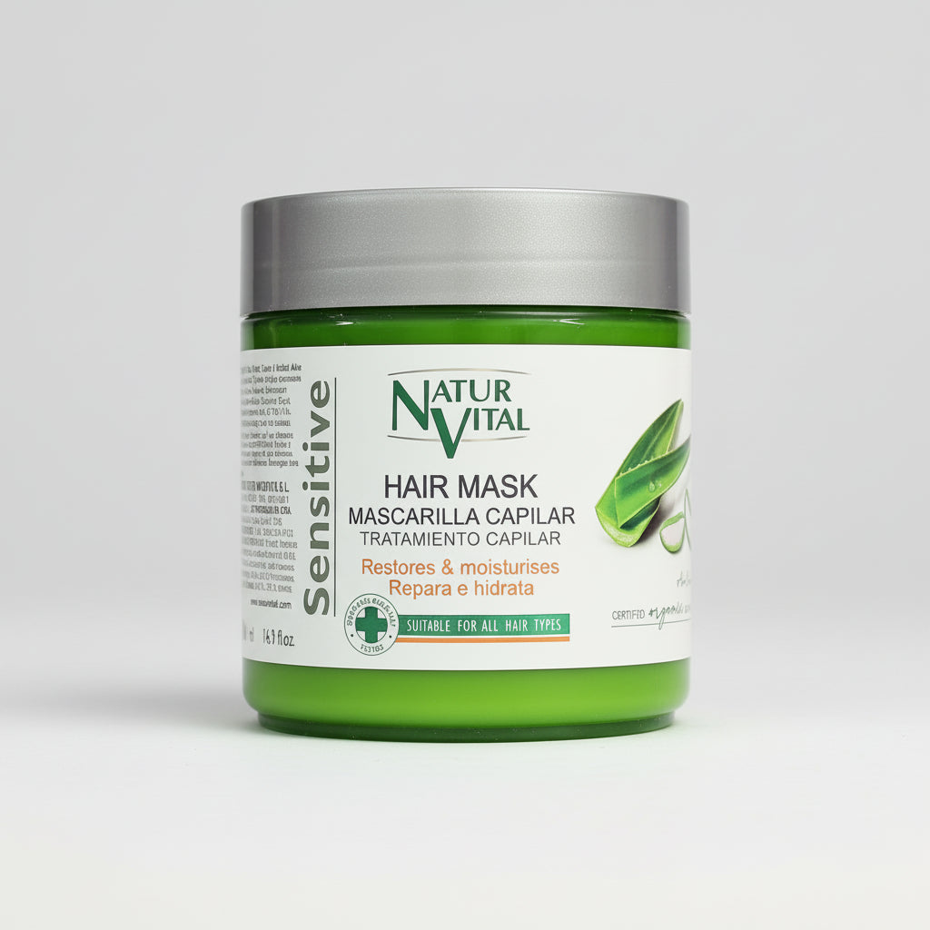 Mascarilla reparadora capilar Sensitive Naturvital 500 ml