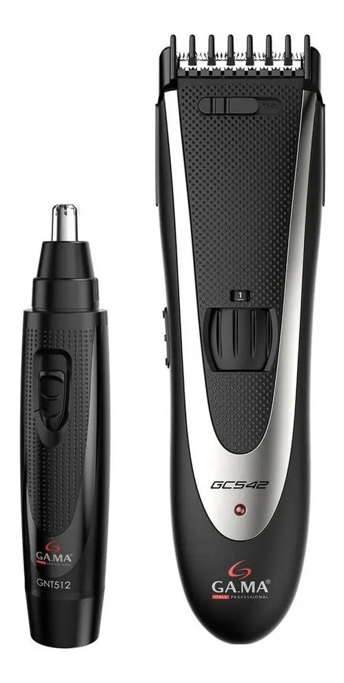 Gama Special Set Clipper + Nose Trimmer Color Negro