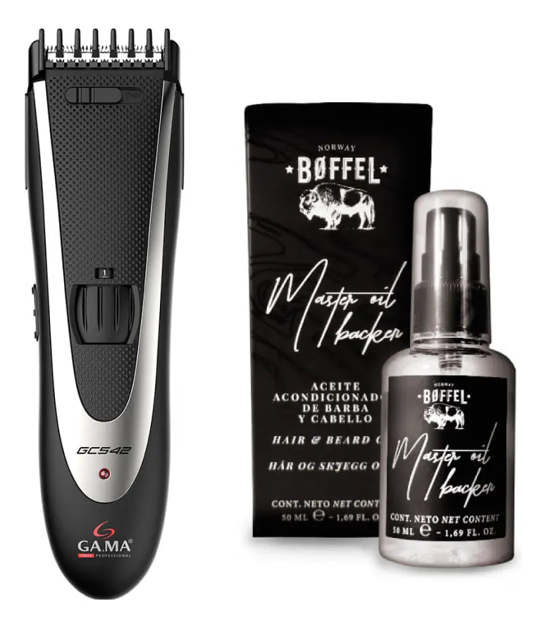 Combo Gama Clipper Gc542 + Boffel Aceite Hair Beard 50m