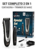 Gama Special Set Clipper + Nose Trimmer Color Negro