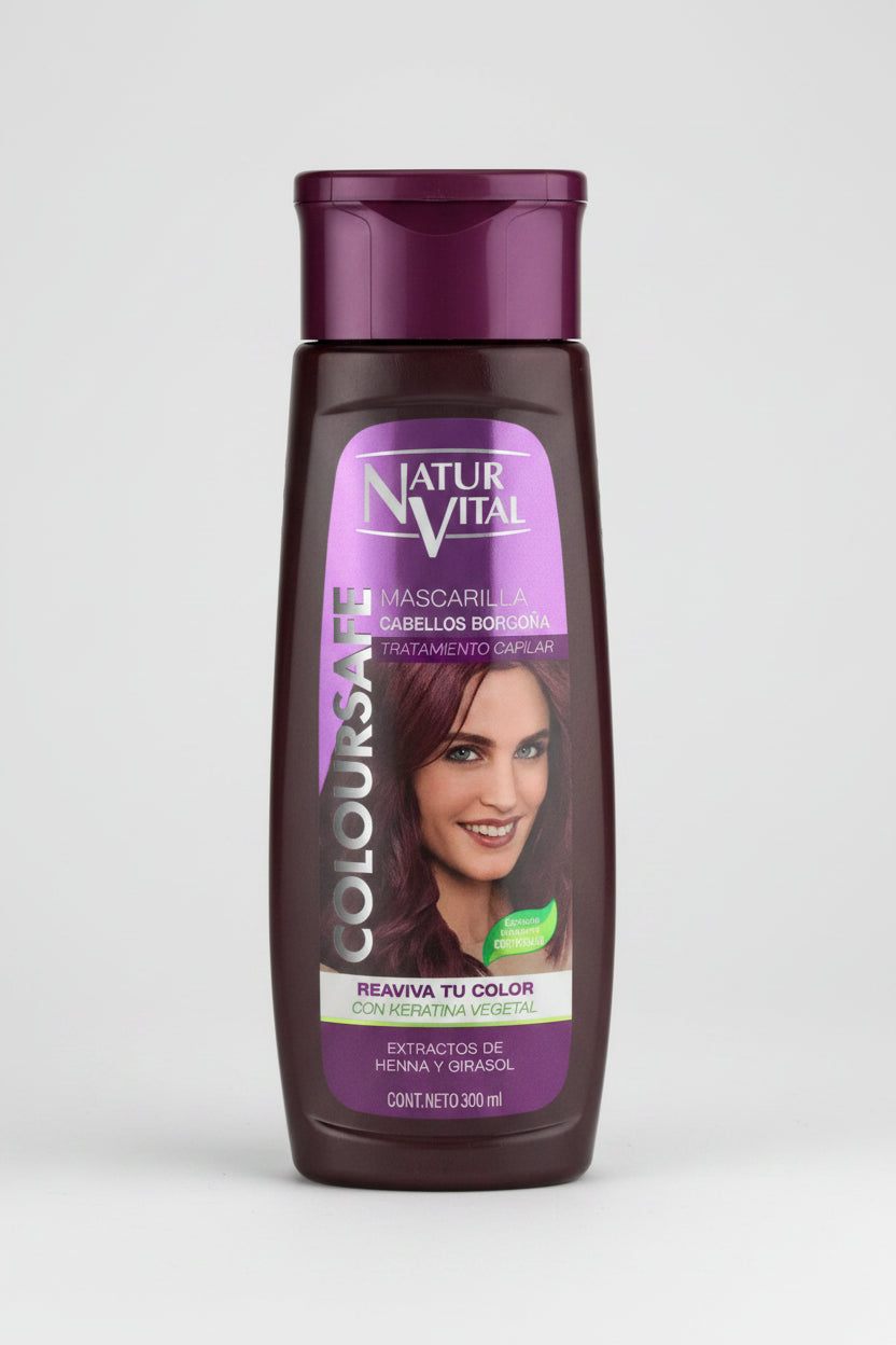 Nv Mascarilla Coloursafe Borgona 300ml Natur Vital