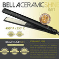 Plancha de cabello GA.MA Italy Elegance Bella Shine Ceramic Ion negra