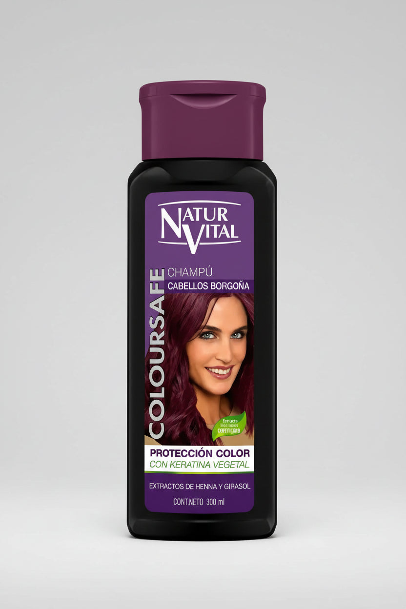 Naturvital Shampoo Coloursafe Borgoña Protección 300 Ml